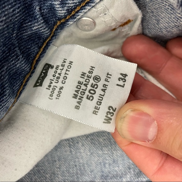 FREE HOOVER VINTAGE REPURPOSED LEVI’S JEANS KANYE WEST X DRAKE 32x34 - Picture 6 of 6